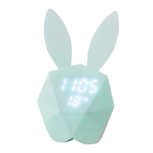 Cute Rabbit USB Alarm Clock Led Light