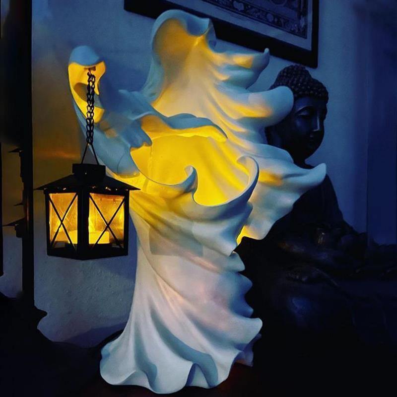Halloween Ghost Holding Lantern Statue Resin Statue