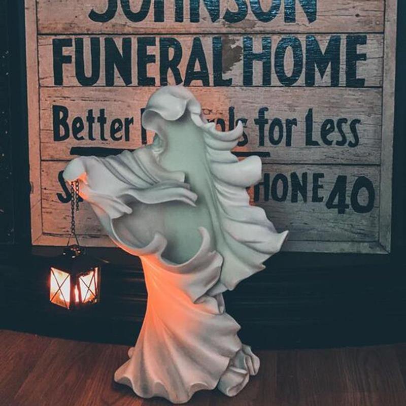 Halloween Ghost Holding Lantern Statue Resin Statue