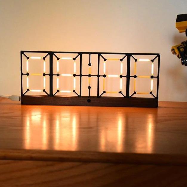 Nordic Double-Sided LED Clock