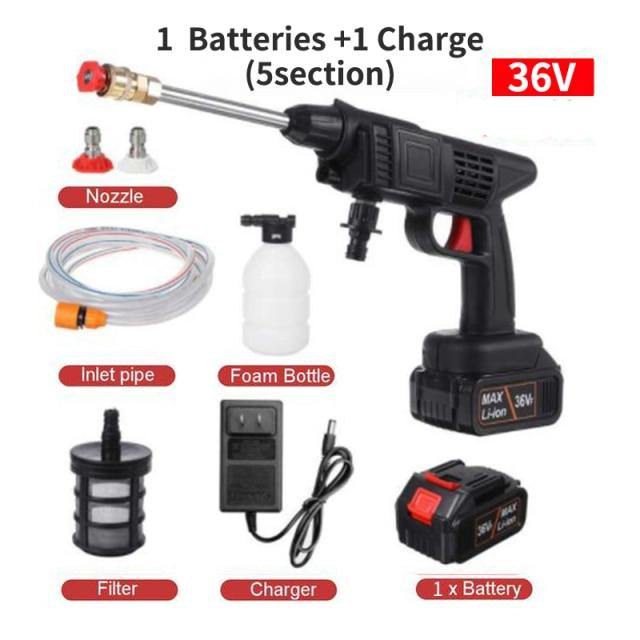 High Pressure Electric Cordless Car Washer Gun