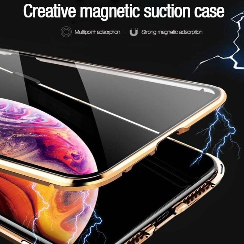Magnetic Protective Anti-Spy iPhone Case