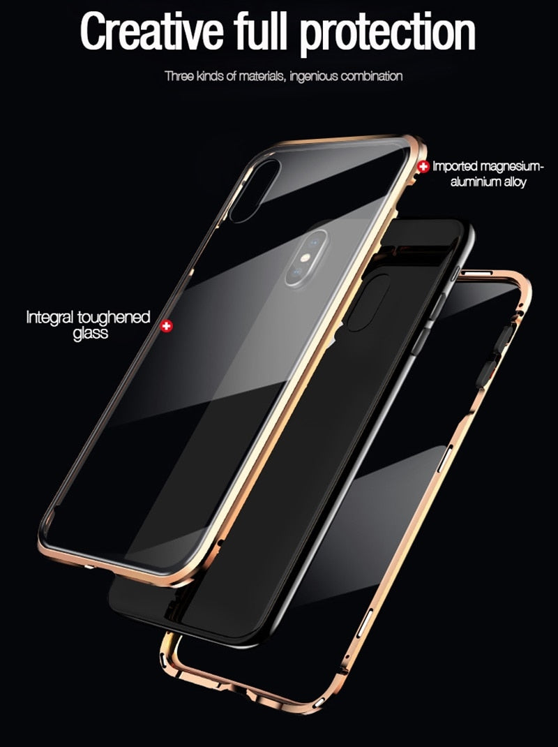 Magnetic Protective Anti-Spy iPhone Case
