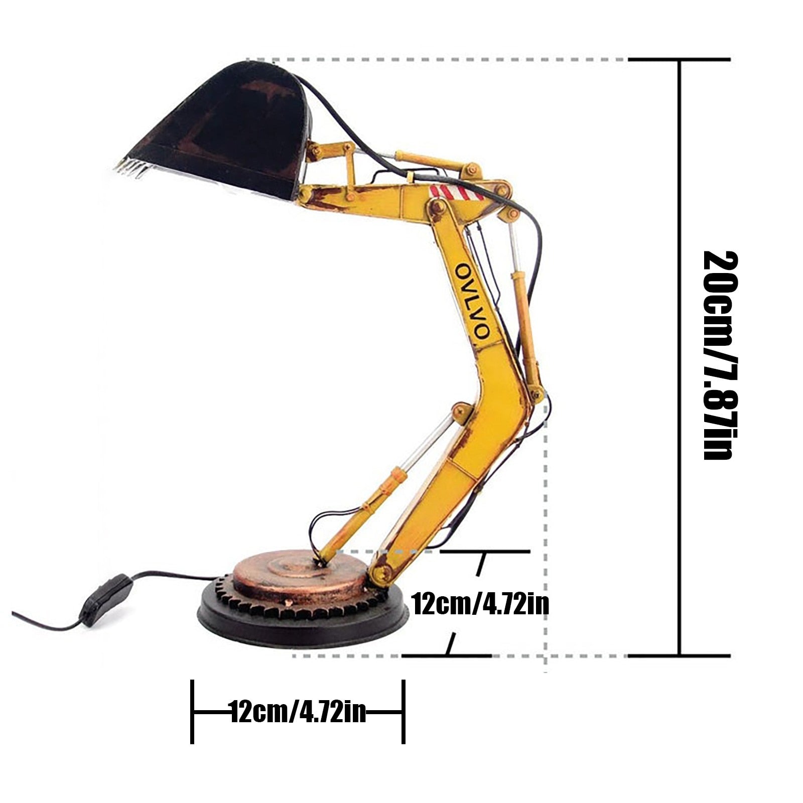 Unique Excavator Table Lamp