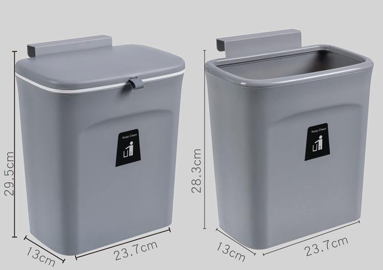 Wall-Mounted Smart Lid Trash Can