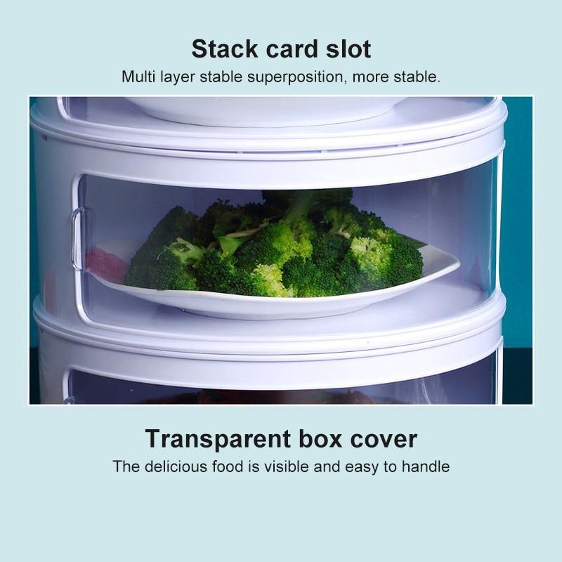 Multilayer Transparent Kitchen Food Storage Box