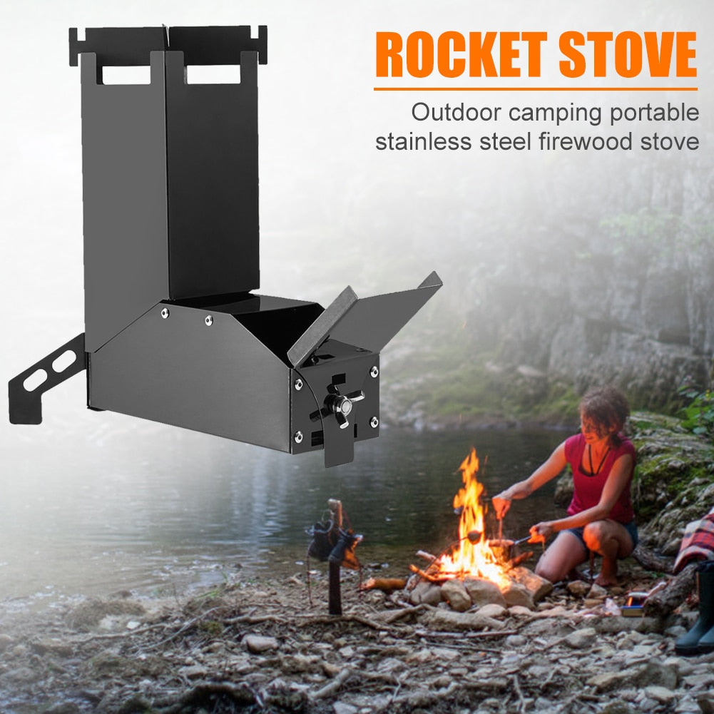 Mini Camping Outdoor Rocket Stove