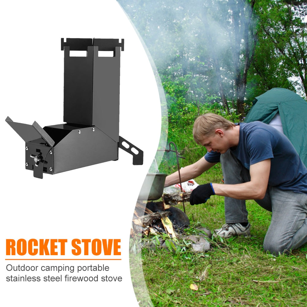 Mini Camping Outdoor Rocket Stove