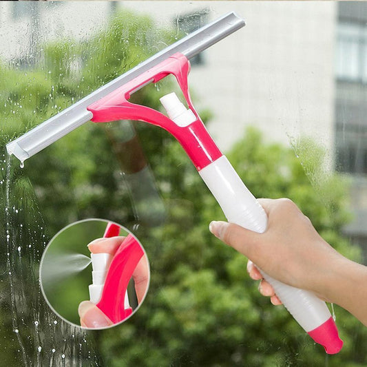 Double Side Water Spray Window Cleaning Brush