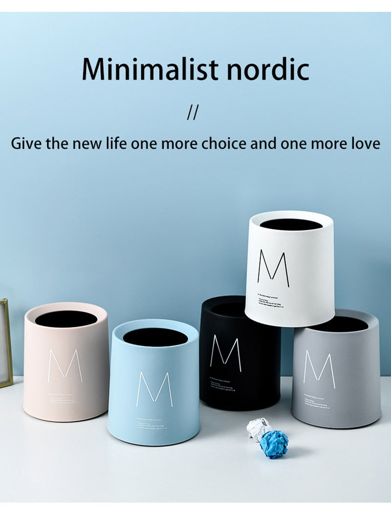 Nordic Desktop Double-Layer Mini Trash Can