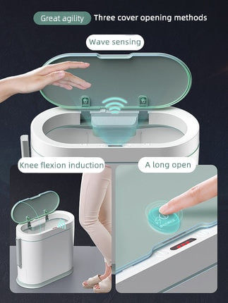 Automatic Smart Sensor Brush Trash Can