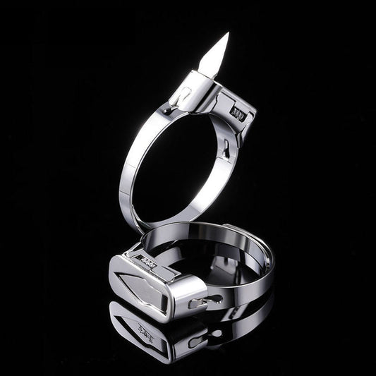 Stainless Steel Survival Self Defense Ring