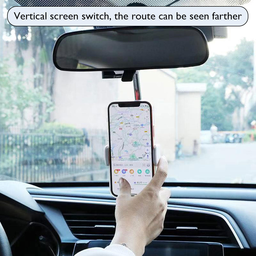 360 Rotatable Rear-View Mirror Phone Holder - UTILITY5STORE