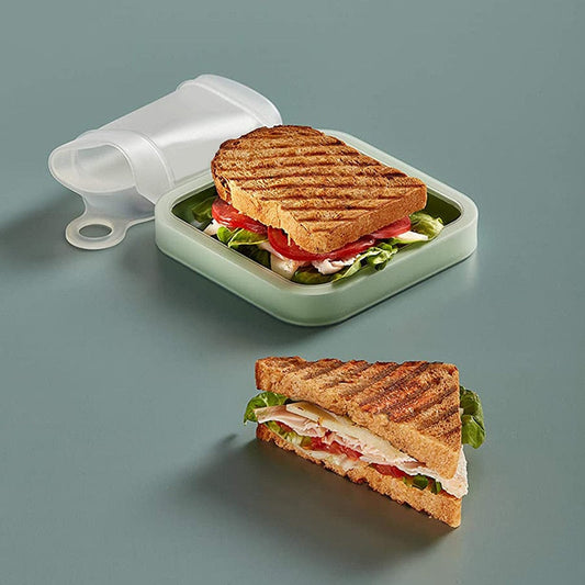 Eco-Friendly Microwavable Reusable Silicone Sandwich Box