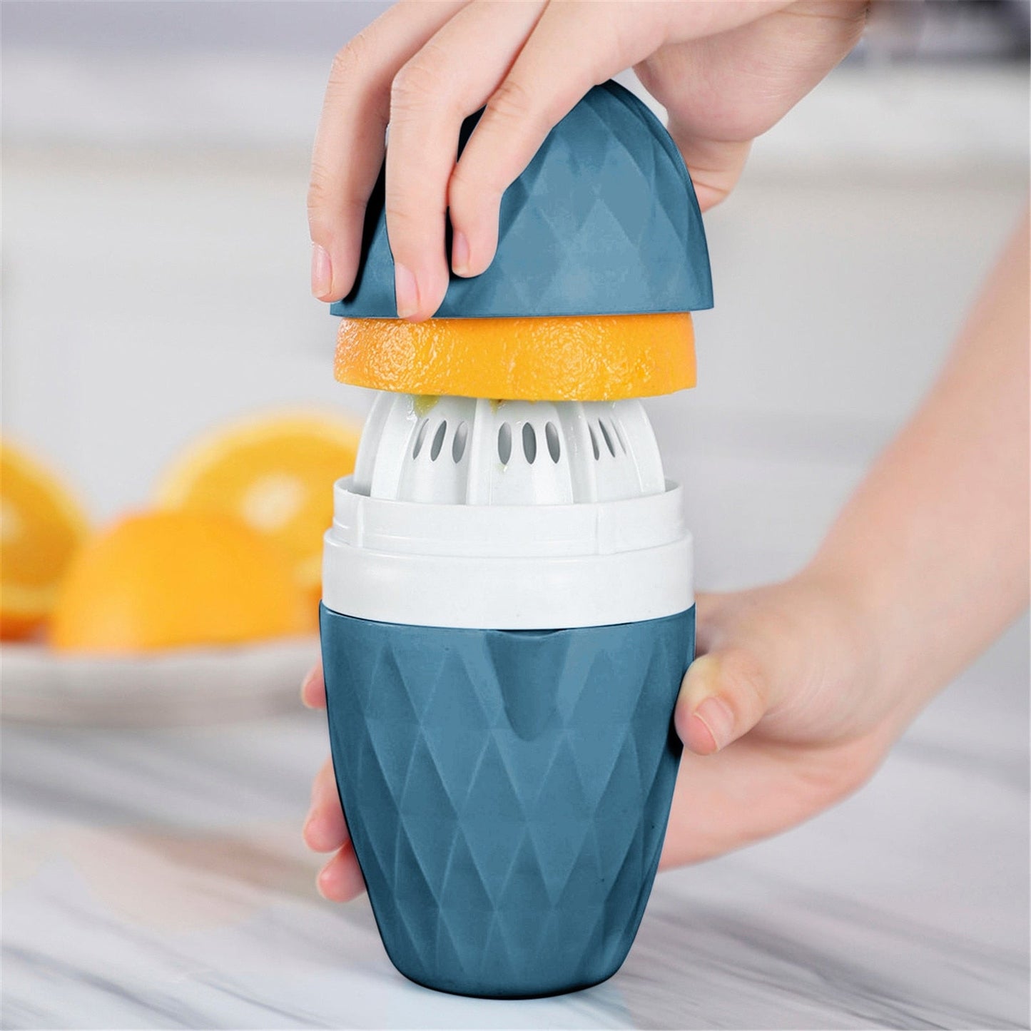 Portable Mini Orange Lemon Press Hand Squeezer