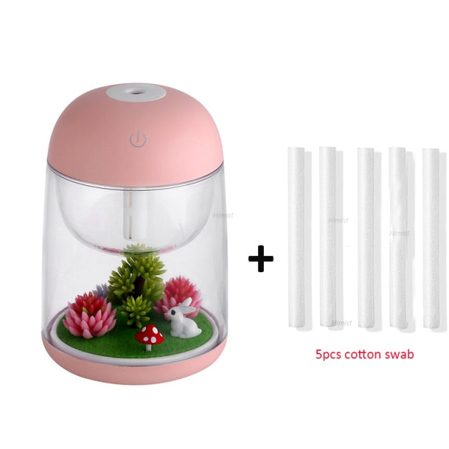 Mini LED Mist Forest Transparent Humidifier