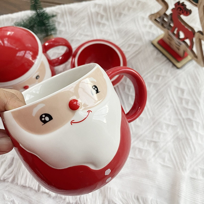Creative Santa Ceramic Tea Mug - UTILITY5STORE