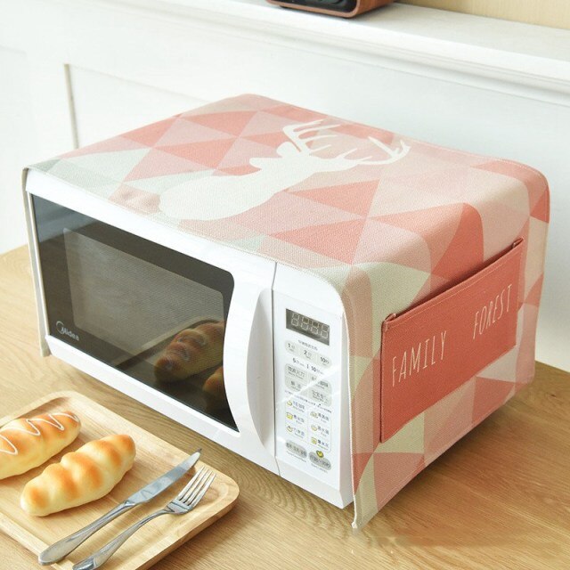 Artsy Microwave Cotton Cover Organizer