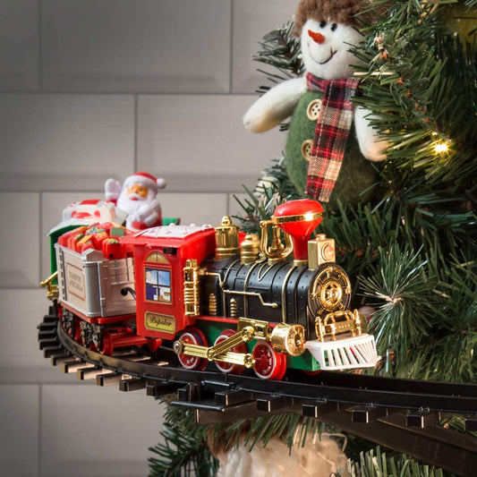Christmas Tree Toy Train Set