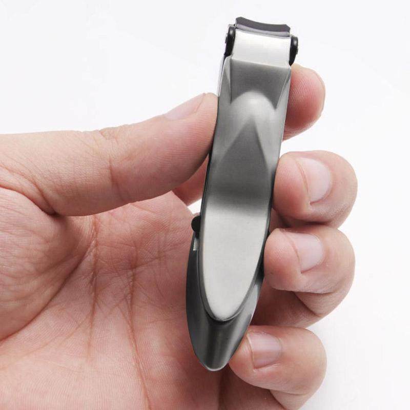 Stainless Steel Nail Cutter with Storage