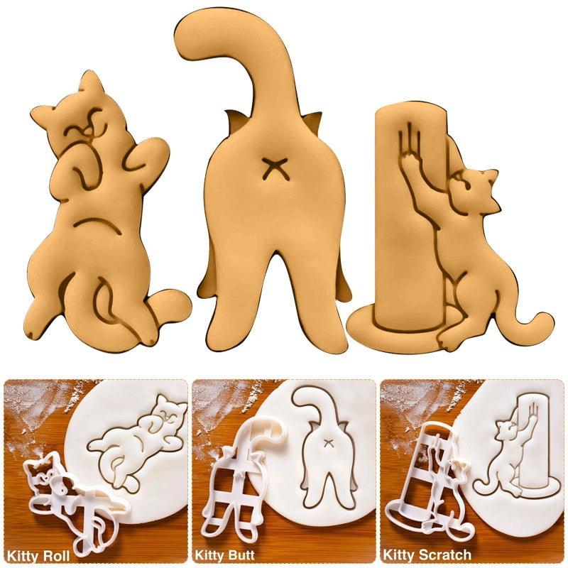 Cat Cookie Mold Cutter Set