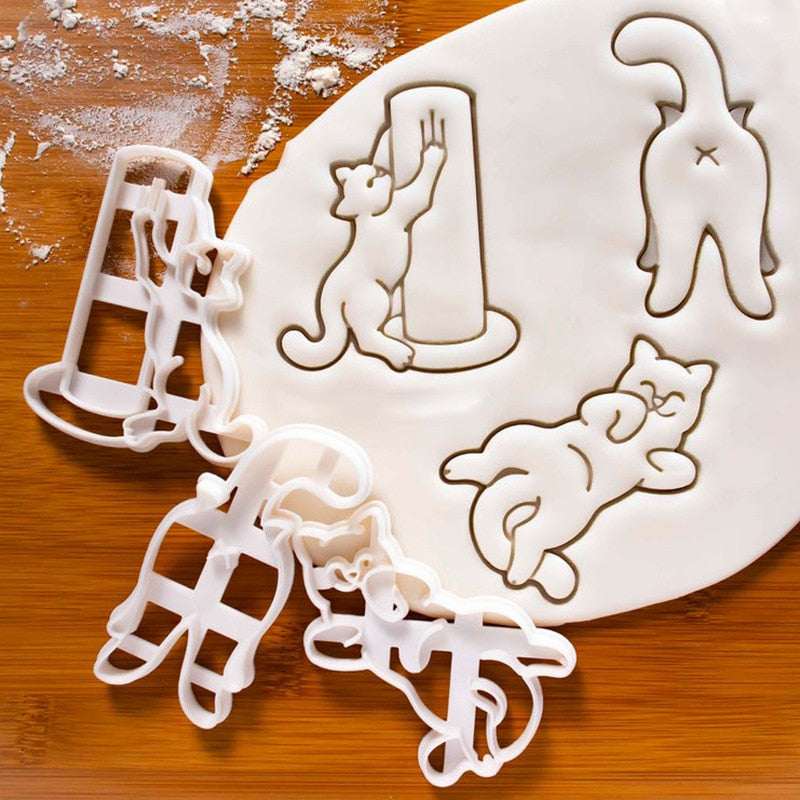 Cat Cookie Mold Cutter Set