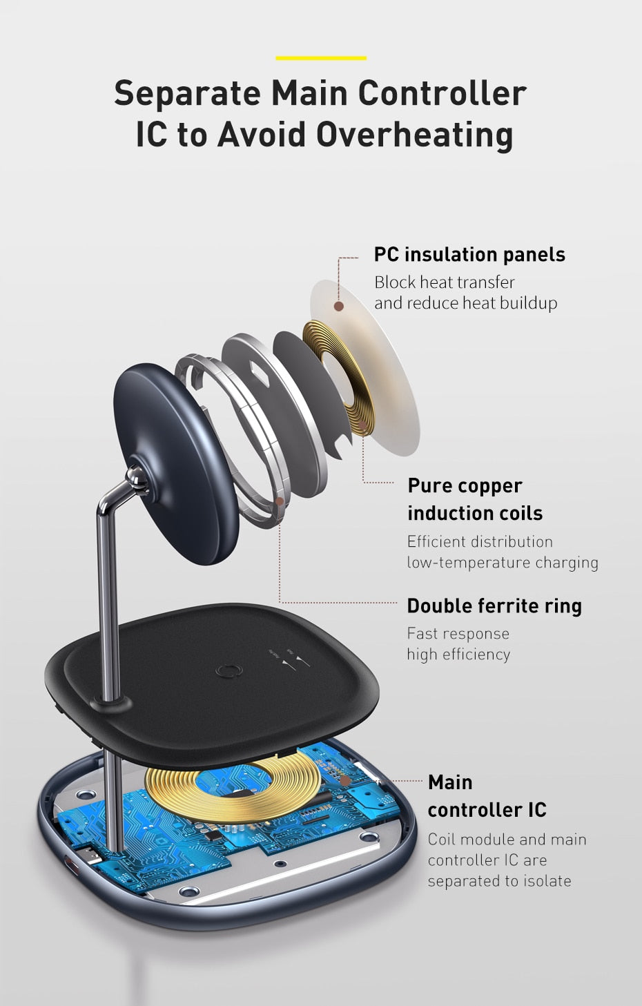 Magnetic Wireless Charger Phone Stand
