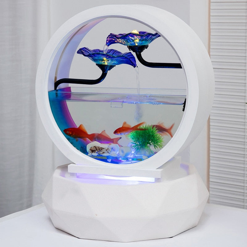Indoor Mini Creative LED Aquarium Humidifier
