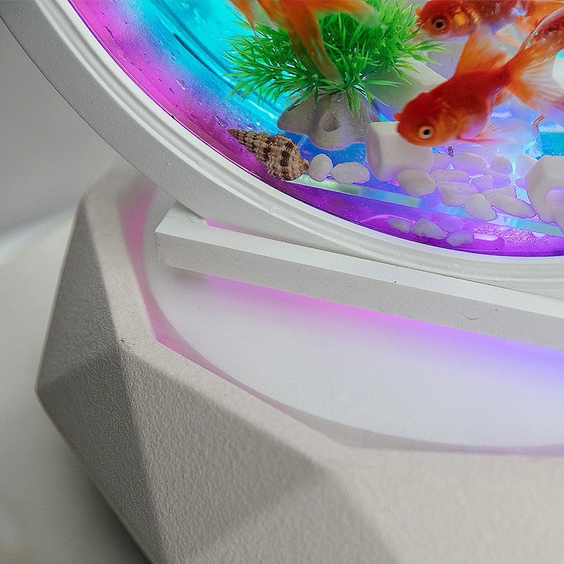 Indoor Mini Creative LED Aquarium Humidifier