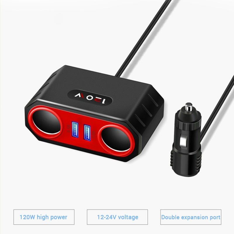 Dual USB Port Car Power Adapter