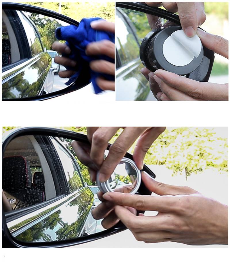 360 Wide Angle Wing Mirror Blind Spot Extension Mirror - UTILITY5STORE