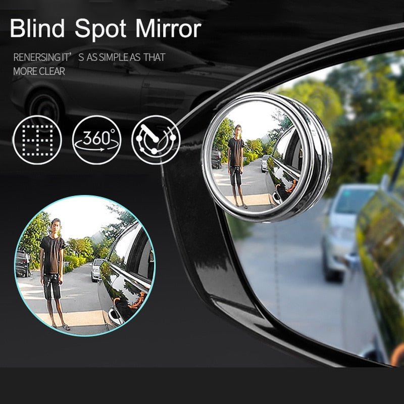 360 Wide Angle Wing Mirror Blind Spot Extension Mirror - UTILITY5STORE