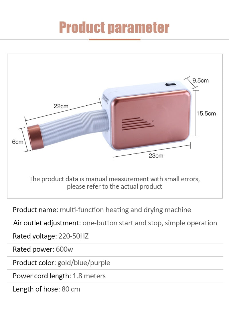 Portable Electric Fan Rotating Dryer