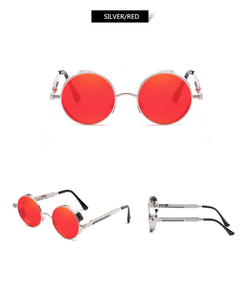 Creative Round Retro Round Metal Sunglasses - UTILITY5STORE