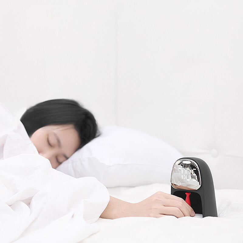 Creative LED Voice Control Gentleman Alarm Clock - UTILITY5STORE