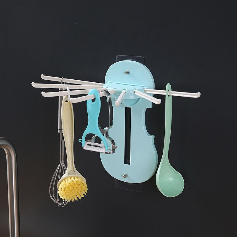 Wall-mounted Retractable Flexible Hanger