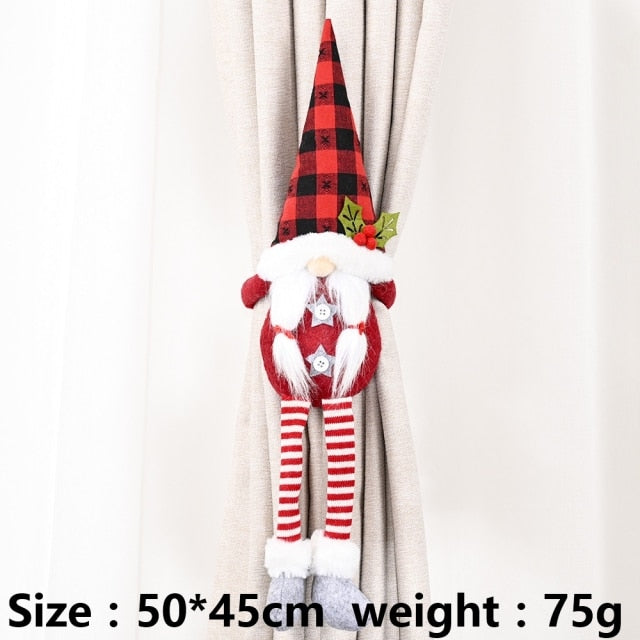 Christmas Santa Elk Curtain Holder