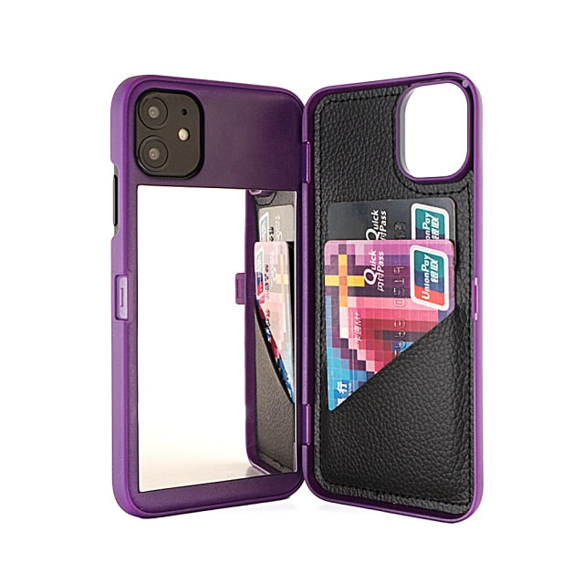 Make-up Mirror Wallet iPhone Case