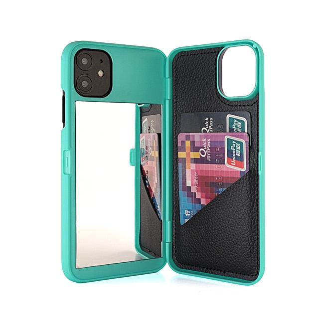 Make-up Mirror Wallet iPhone Case