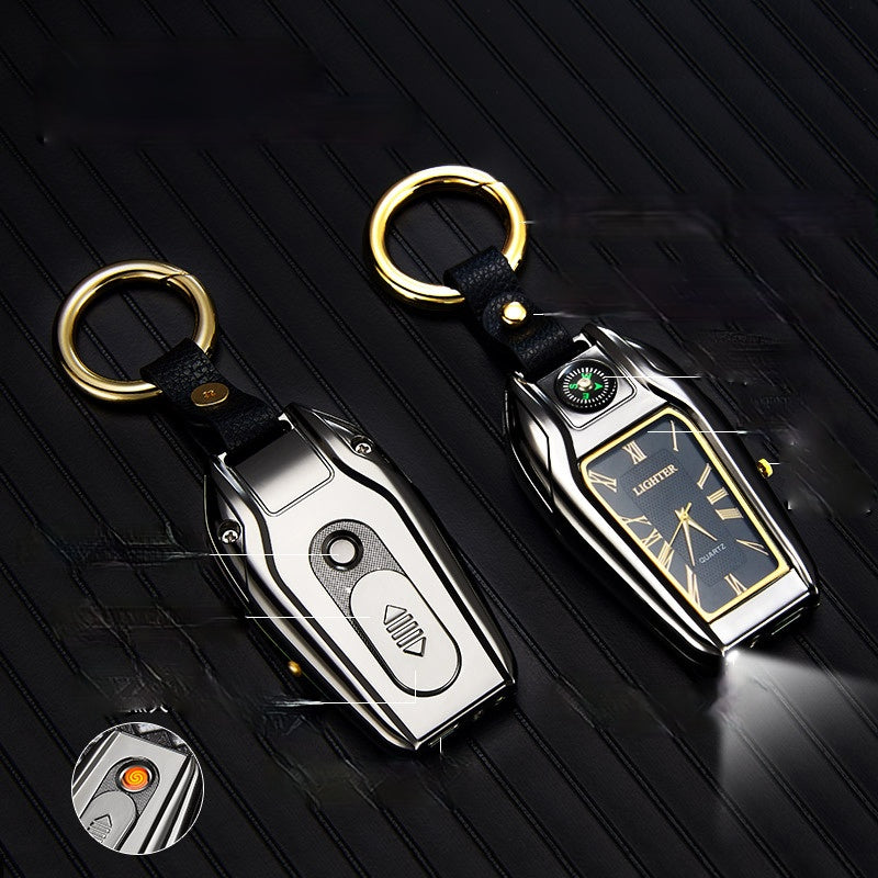 Elegant Car Keychain Watch Light