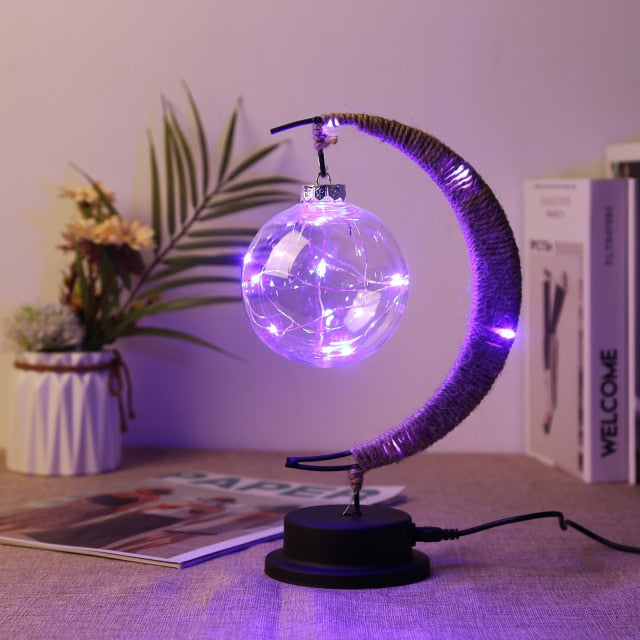 Handmade LED Iron Lunar Lamp