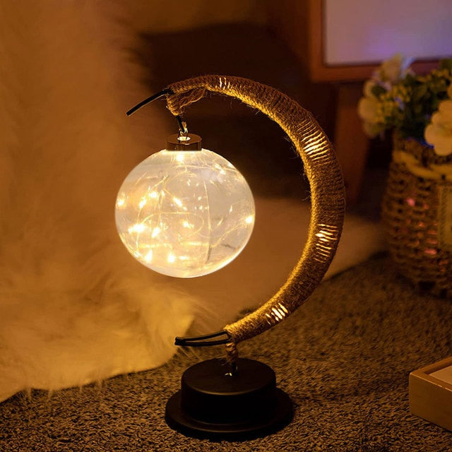 Handmade LED Iron Lunar Lamp