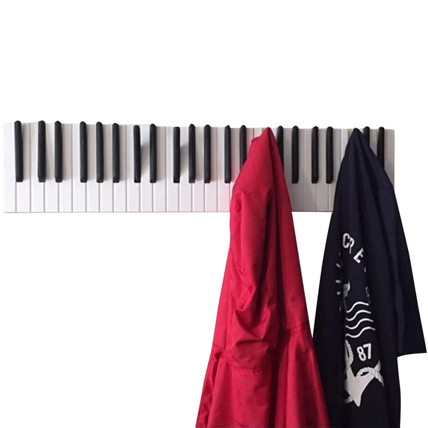 Wooden Piano Keys Coat Rack