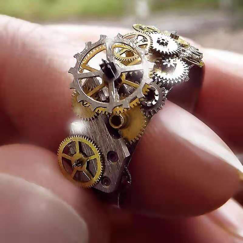 Creative Gold Plated Mechanical Unisex Ring