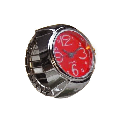 Creative Quartz Stainless Steel Watch Ring - UTILITY5STORE