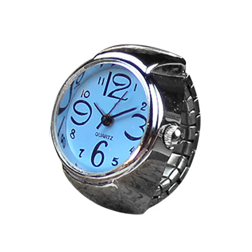 Creative Quartz Stainless Steel Watch Ring - UTILITY5STORE