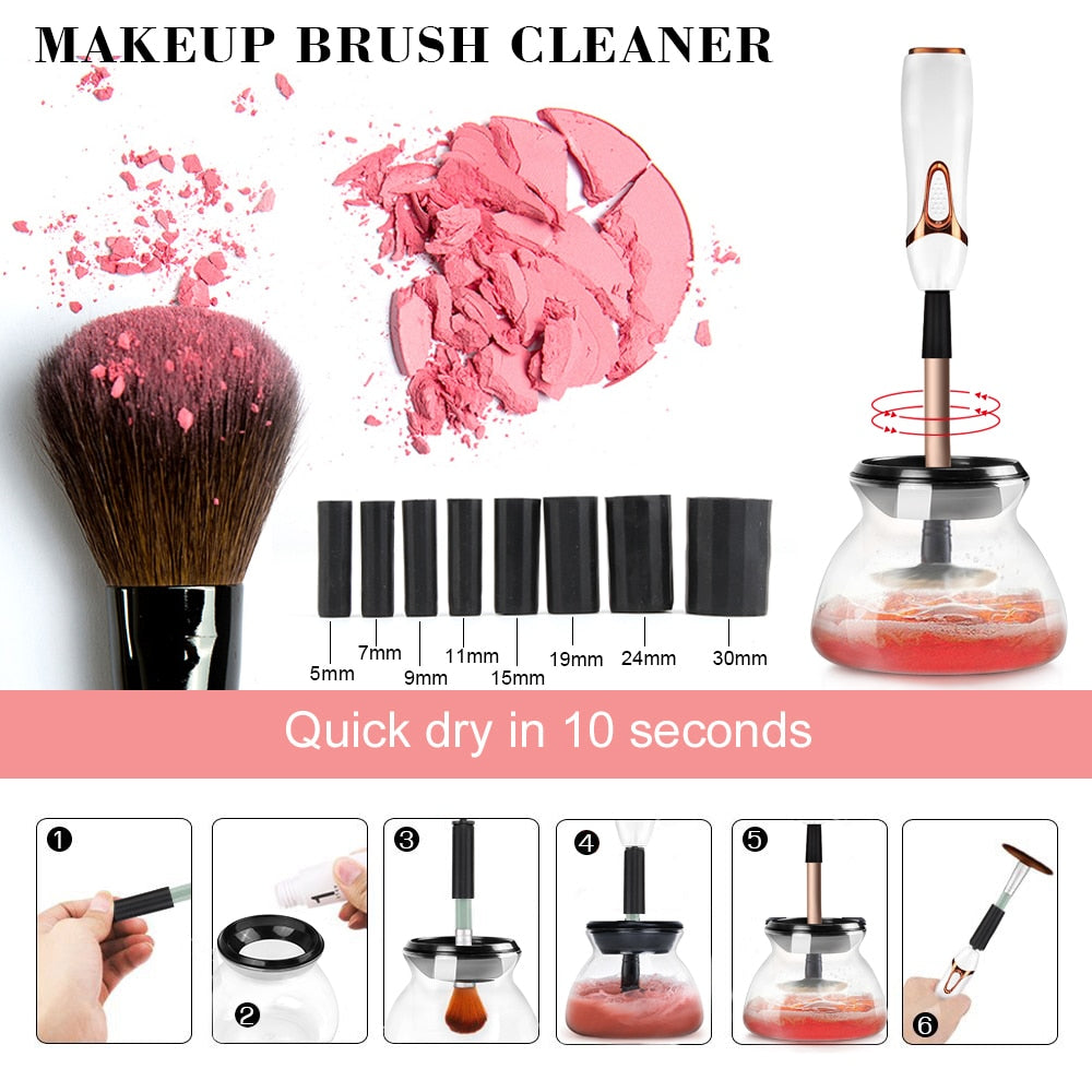 Portable Quick Makeup Brush Cleaner Dryer