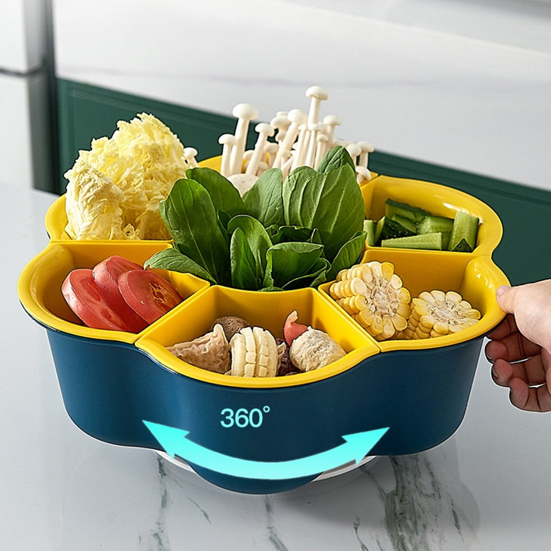 Rotating Drain Basket Snack Tray - UTILITY5STORE