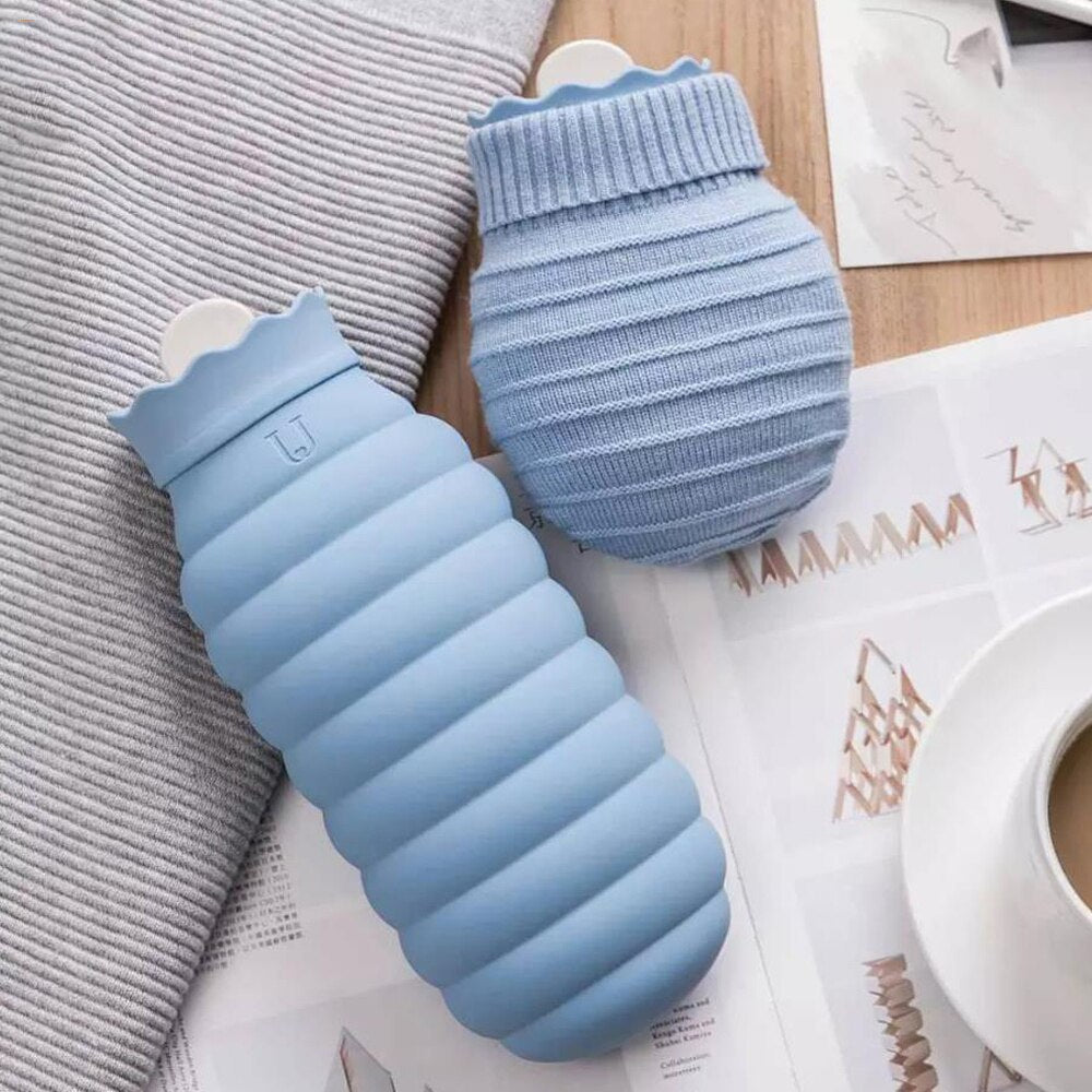 Microwave Heating Silicone Bottle Water Bag
