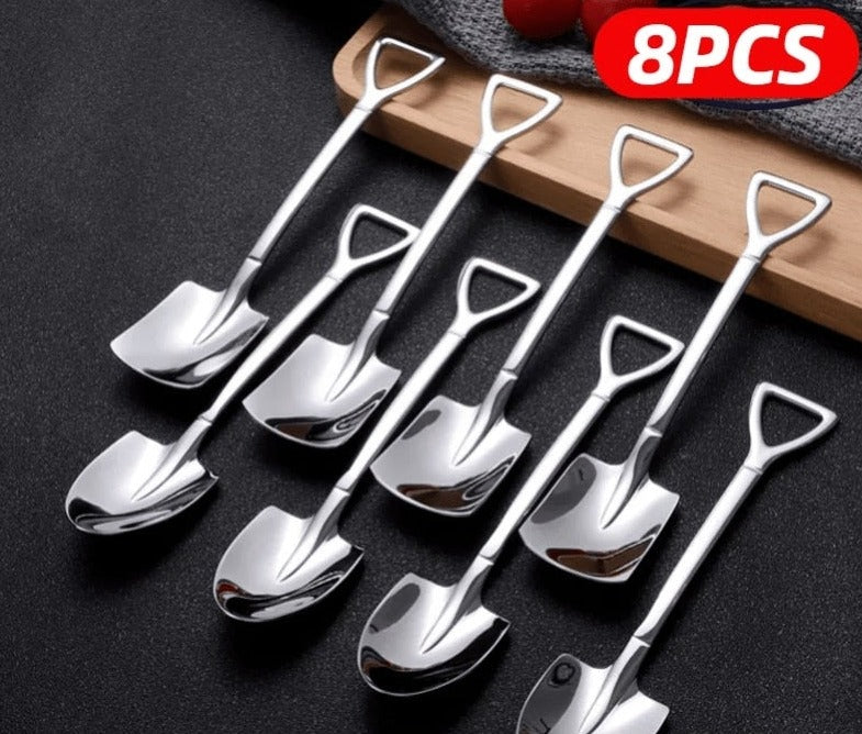 Creative Shovel Shape Dessert Spoons - UTILITY5STORE